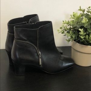 Ros Hommerson Black Leather Booties
